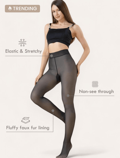 Leavo™-Cotton Chic Sherpa Tights